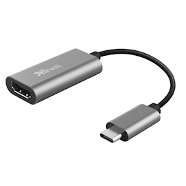 USB ადაპტერი Trust Dalyx, USB-C to HDMI, Adapter, Gray
